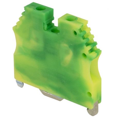 Borne de jonction à vis de terre 2,5 à 4mm² - pas 6mm - vert/jaune - IMO Borne de jonction à vis de terre 2,5 à 4mm² - pas 6mm - vert/jaune - IMO