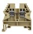 Borne de jonction à vis 4mm² - pas 6mm - beige - IMO