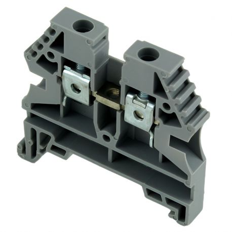 Borne de jonction à vis 4mm² - pas 6mm - grise - IMO