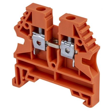 Borne de jonction à vis 4mm² - pas 6mm - orange - IMO Borne de jonction à vis 4mm² - pas 6mm - orange - IMO