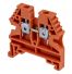 Borne de jonction à vis 4mm² - pas 6mm - orange - IMO
