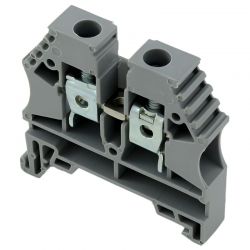 Borne de jonction à vis 6mm² - pas 8mm - grise - IMO