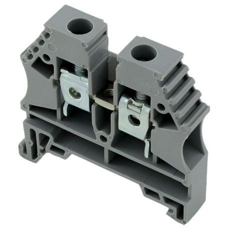 Borne de jonction à vis 6mm² - pas 8mm - grise - IMO