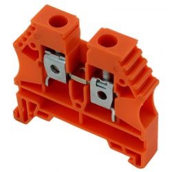 Borne de jonction à vis 6mm² - pas 8mm - orange - IMO