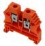 Borne de jonction à vis 6mm² - pas 8mm - orange - IMO