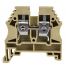 Borne de jonction à vis 10mm² - pas 10mm - beige - IMO