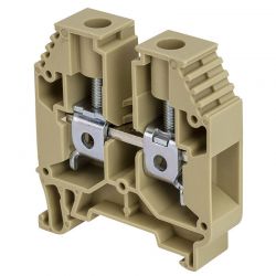 Borne de jonction à vis 16mm² - pas 12mm - beige - IMO
