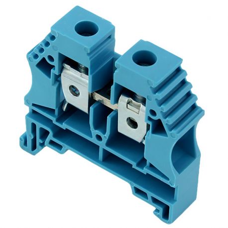Borne de jonction à vis 10mm² - pas 10mm - bleue - IMO Borne de jonction à vis 10mm² - pas 10mm - bleue - IMO