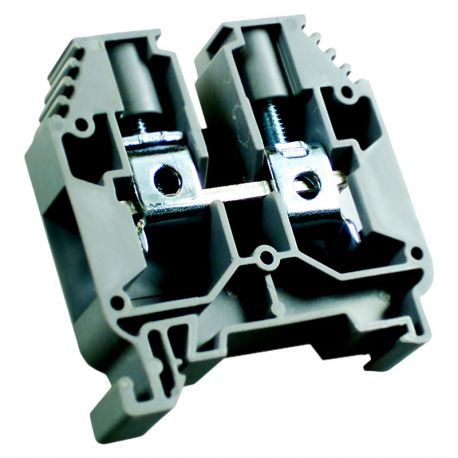 Borne de jonction à vis 16mm² - pas 12mm - grise - IMO