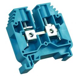 Borne de jonction à vis 16mm² - pas 12mm - bleue - IMO