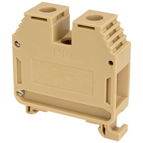 Borne de jonction à vis 35mm² - pas 16mm - beige - IMO Borne de jonction à vis 35mm² - pas 16mm - beige - IMO