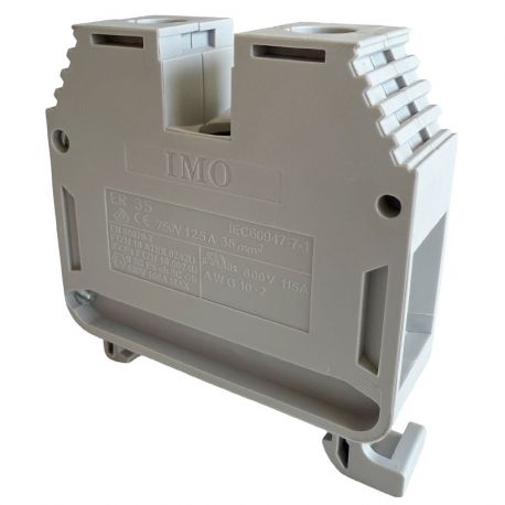 Borne de jonction à vis 35mm² - pas 16mm - grise - IMO Borne de jonction à vis 35mm² - pas 16mm - grise - IMO