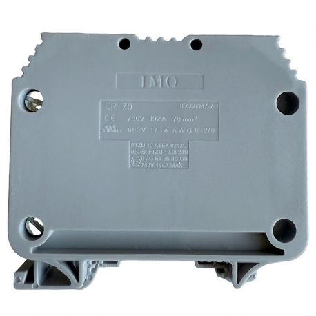 Borne de jonction à vis 70mm² - pas 22mm - grise - IMO