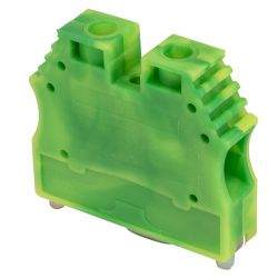Borne de jonction à vis de terre 6 à 10mm² - pas 10mm - vert/jaune - IMO