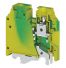 Borne de jonction à vis de terre 16mm² - pas 12mm - vert/jaune - IMO