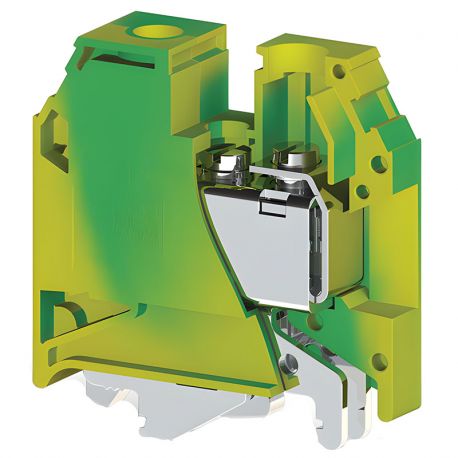 Borne de jonction à vis de terre 35mm² - pas 16mm - vert/jaune - IMO Borne de jonction à vis de terre 35mm² - pas 16mm - vert/jaune - IMO