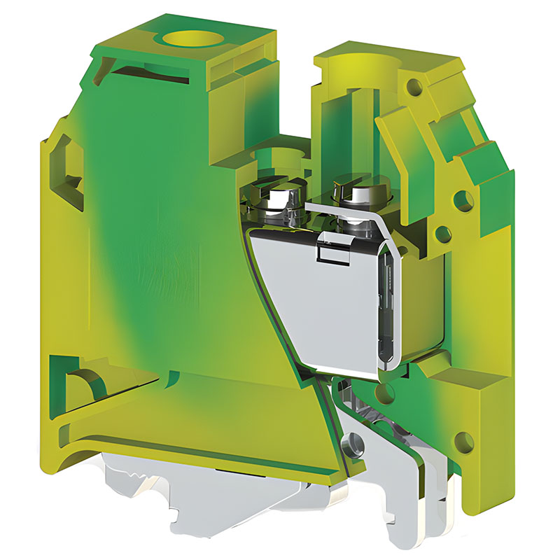 Borne De Jonction Terre IMO 35mm² – Vert/jaune, Fiable Pour Votre Tableau
