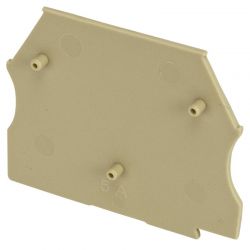 Plaque d'extrémité beige pour borne à vis 2,5 à 10mm² - IMO