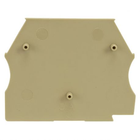 Plaque d'extrémité beige pour borne à vis 2,5 à 10mm² - IMO
