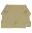Plaque d'extrémité beige pour borne à vis 2,5 à 10mm² - IMO