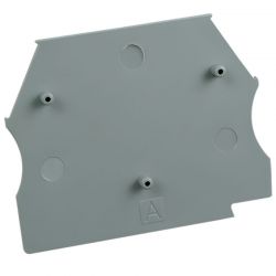 Plaque d'extrémité grise pour borne à vis 2,5 à 10mm² - IMO