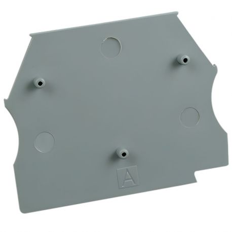 Plaque d'extrémité grise pour borne à vis 2,5 à 10mm² - IMO