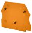 Plaque d'extrémité orange pour borne à vis 2,5 à 10mm² - IMO
