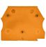 Plaque d'extrémité orange pour borne à vis 2,5 à 10mm² - IMO