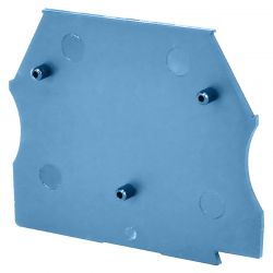 Plaque d'extrémité bleue pour borne à vis 2,5 à 10mm² - IMO