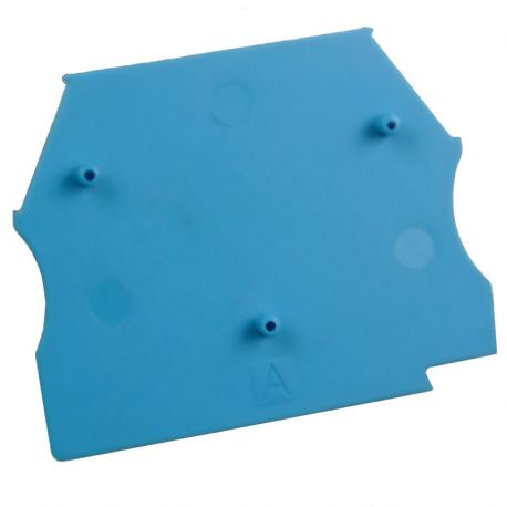 Plaque d'extrémité bleue pour borne à vis 2,5 à 10mm² - IMO