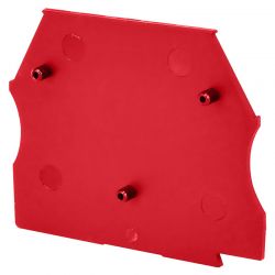 Plaque d'extrémité rouge pour borne à vis 2,5 à 10mm² - IMO