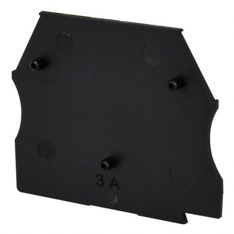 Plaque d'extrémité noire pour borne à vis 2,5 à 10mm² - IMO Plaque d'extrémité noire pour borne à vis 2,5 à 10mm² - IMO