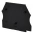 Plaque d'extrémité noire pour borne à vis 2,5 à 10mm² - IMO