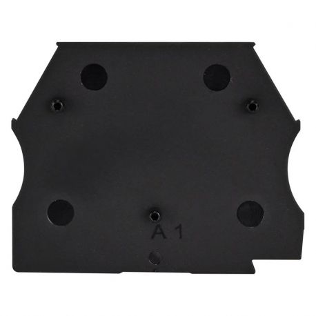 Plaque d'extrémité noire pour borne à vis 2,5 à 10mm² - IMO
