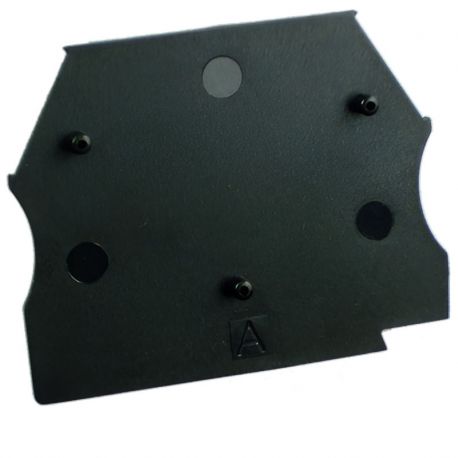 Plaque d'extrémité noire pour borne à vis 2,5 à 10mm² - IMO
