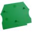 Plaque d'extrémité verte pour borne à vis 2,5 à 10mm² - IMO