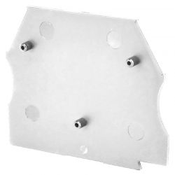 Plaque d'extrémité blanche pour borne à vis 2,5 à 10mm² - IMO