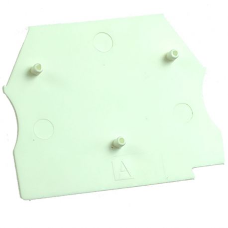 Plaque d'extrémité blanche pour borne à vis 2,5 à 10mm² - IMO