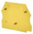 Plaque d'extrémité jaune pour borne à vis 2,5 à 10mm² - IMO