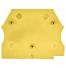 Plaque d'extrémité jaune pour borne à vis 2,5 à 10mm² - IMO