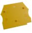 Plaque d'extrémité jaune pour borne à vis 2,5 à 10mm² - IMO