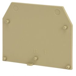 Plaque d'extrémité beige pour borne à vis 16mm² - IMO
