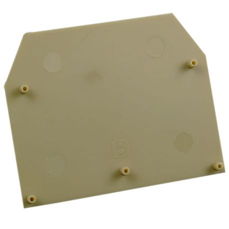 Plaque d'extrémité beige pour borne à vis 16mm² - IMO