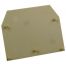 Plaque d'extrémité beige pour borne à vis 16mm² - IMO