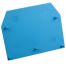 Plaque d'extrémité bleue pour borne à vis 16mm² - IMO