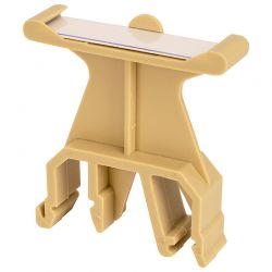 Porte étiquette beige, repérage groupe de bornes avec étiquette blanche - IMO