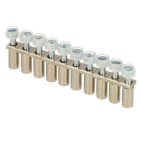 Barette de jonction sécable 10 voies pour borne à vis 2.5 mm2 - IMO Barette de jonction sécable 10 voies pour borne à vis 2.5 mm2 - IMO