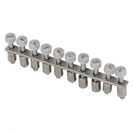 Barette de jonction sécable 10 voies pour borne à vis 4 mm2 - IMO Barette de jonction sécable 10 voies pour borne à vis 4 mm2 - IMO