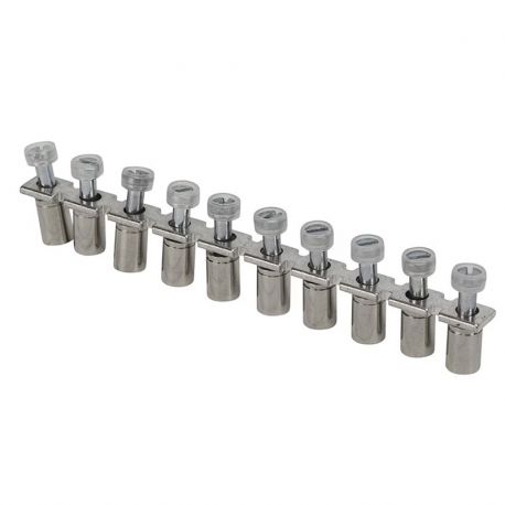 Barette de jonction sécable 10 voies pour borne à vis 6 mm2 - IMO Barette de jonction sécable 10 voies pour borne à vis 6 mm2 - IMO