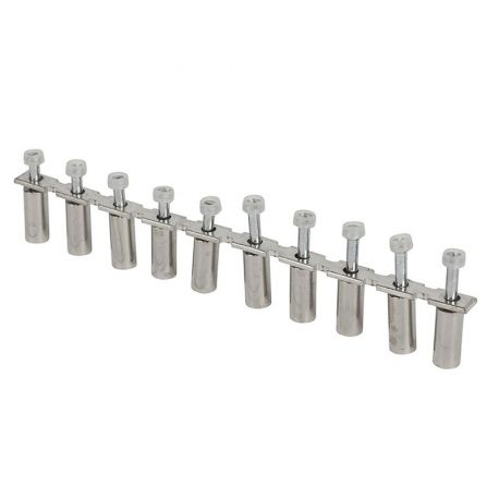 Barette de jonction sécable 10 voies pour borne à vis 16 mm2 et 25mm2 - IMO Barette de jonction sécable 10 voies pour borne à vis 16 mm2 et 25mm2 - IMO